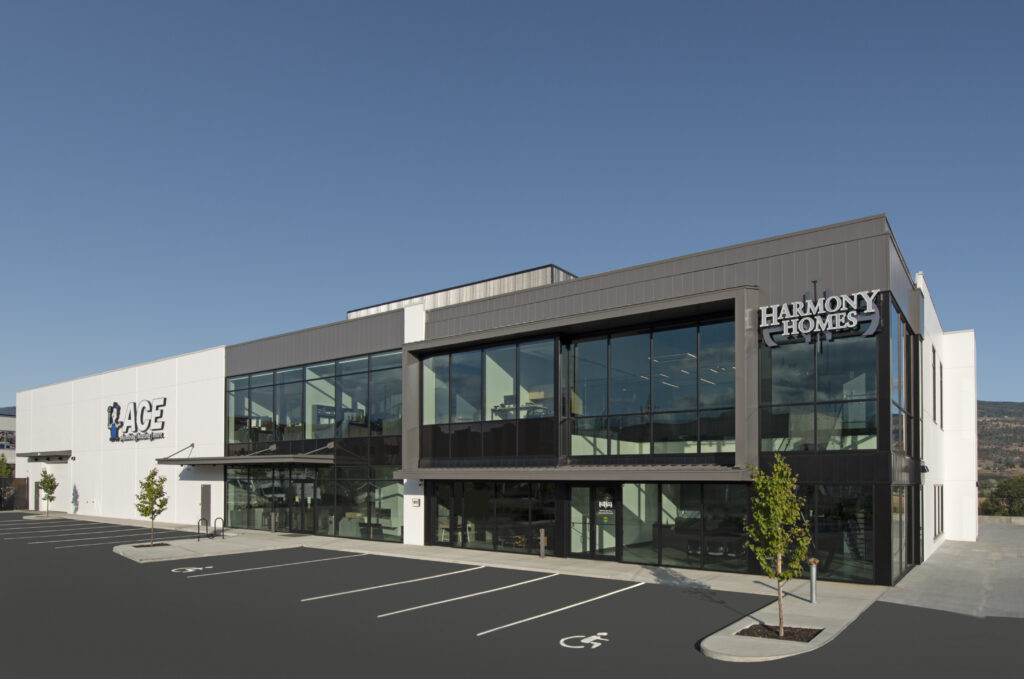 Modern office building for ROV Engineering Consultants in a commercial area.